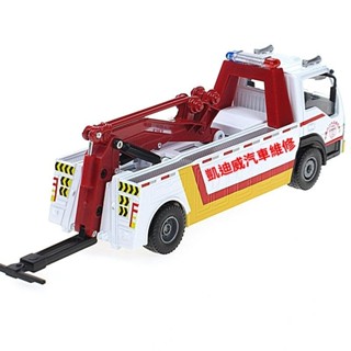 <優品>車模 模型車 汽車模型 閤金模型 玩具車 跑車模型 迴力車 生日禮物 凱迪威閤金拖車道路拯救車套裝聲光工程車模型