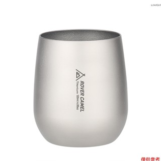 【新品】120ml 超輕鈦雙層保溫水杯茶杯馬克杯戶外野營遠足背