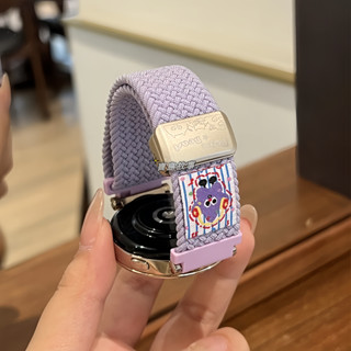 多巴胺小怪獸尼龍磁吸錶帶 三星Galaxy Watch 7 6 5Pro Classic 18mm 20mm 22mm