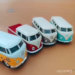 💯臺灣精選直供#威利welly閤金車模大眾T1巴士1:36小汽車迴力玩具車收藏男孩禮物