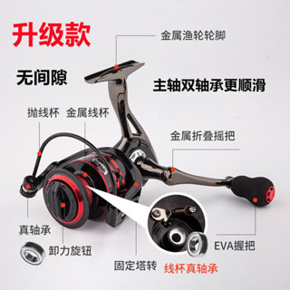 潮酷釣具漁輪海桿輪紡車輪魚輪全金屬漁輪路亞輪不銹鋼海竿輪特價魚綫輪錨捲線器 路亞捲 紡車式捲線器 釣魚捲線器漁具用品