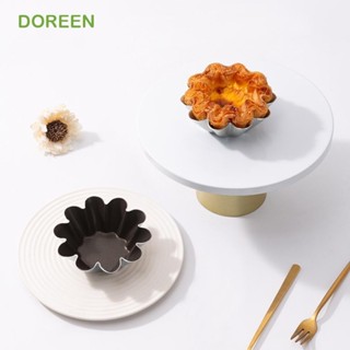 DOREEN 布丁杯模具迷你不粘凹槽蛋糕盤小撻盤快速加熱鋁合金果凍模具麵包