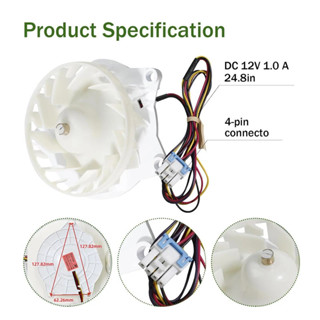 1 件冰箱蒸發器風扇電機 EAU64824806 歐63503706 BLDC 12V 1A 直流冰箱風扇電機零件 Z4
