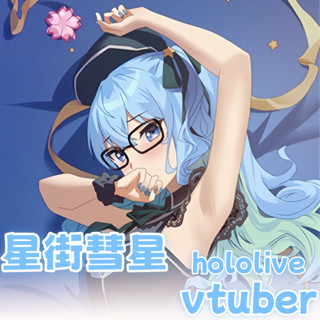 Vtuber 星街彗星 hololive 二次元動漫遊戲周邊等體抱枕遊戲動漫角色雙面印花人形長條抱枕套 桃皮絨 2WT材