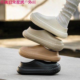 ❤櫻桃店長免運推薦❤低幫情侶雨靴淺口懶人半拖鞋軟底防滑防水大頭鞋女百搭廚師雨鞋男可批發
