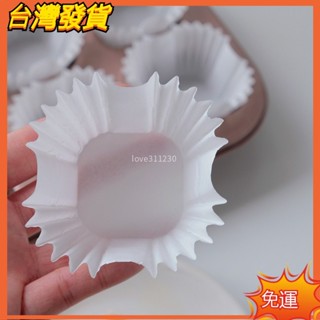 【免運】耐高溫100個正方形蛋糕紙杯紙託紙墊 防油馬芬包裝紙一次性油紙託