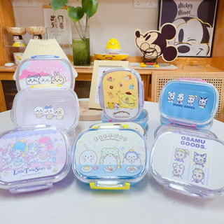保溫便當盒 微波便當盒 HapLife日本卡通可愛便當點心水果飯盒餐盒ins風14.5*10*5cm