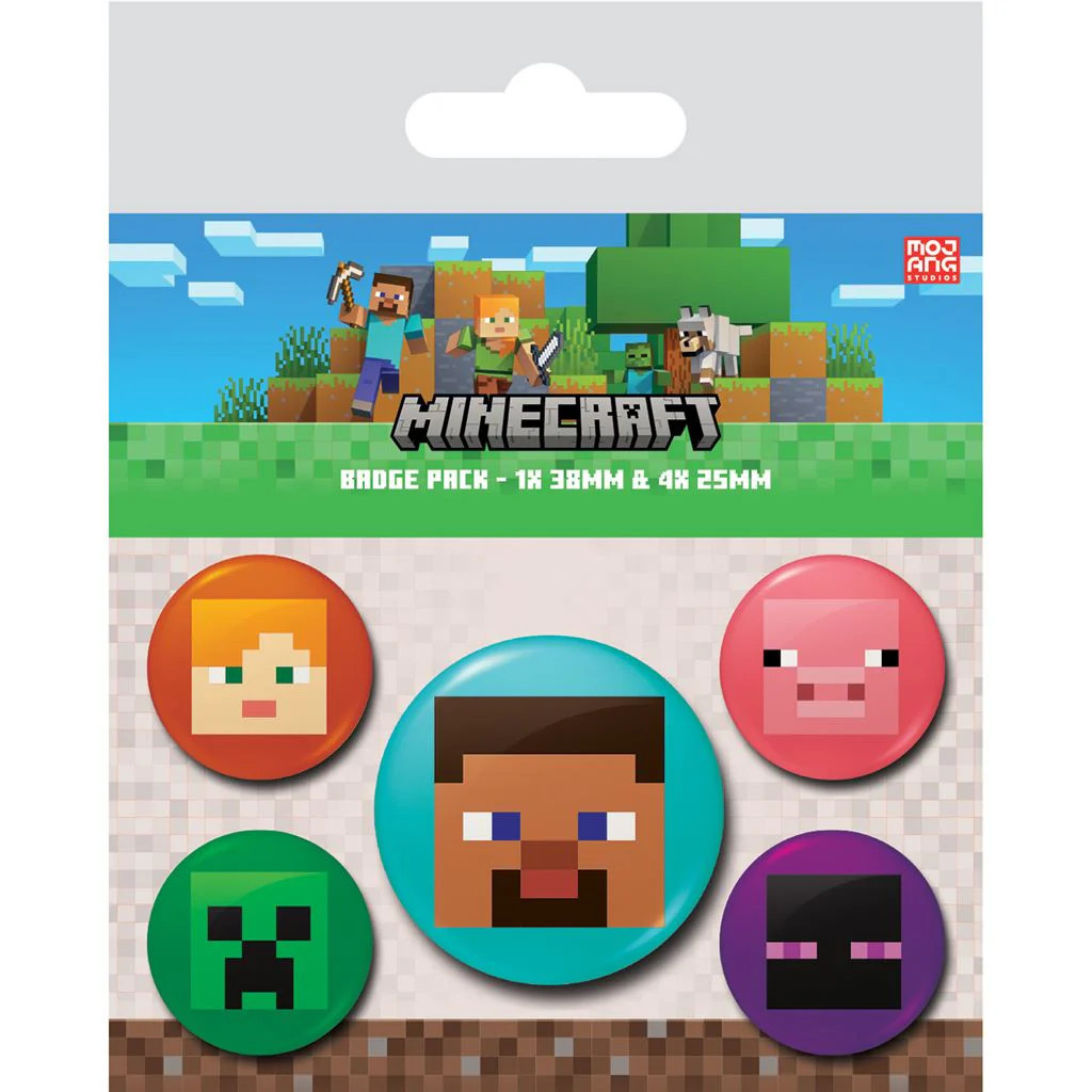 【當個創世神】Minecraft 麥塊 角色像素徽章組