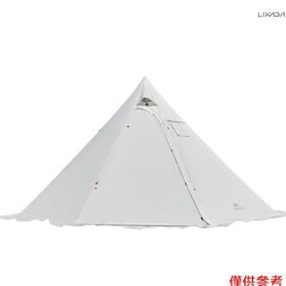 [新] 4-6 人 Tipi 熱帳篷帶爐頭傑克露營金字塔帳篷露營揹包徒步旅行
