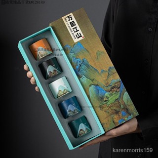 🚚臺灣出貨 茶道 故宮 文創 手繪 茶杯 酒杯 禮盒 禮物 送 父親節 端午 長輩 老師 伴手 茶道禮盒 手繪文創