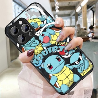 傑尼龜iPhone蘋果11手機殼promax/ /12/13潮流14強化玻璃plus電鍍殼15