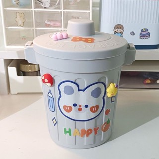 超值好貨 桌麵垃圾桶 迷你垃圾桶 ins桌麵筆筒高中生桌麵垃圾桶可愛少女臥室迷你學生收納盒家用
