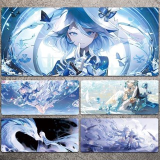 『臺現』100%正品 原神水神芙寧娜滑鼠墊超大辦公室桌墊二次元電腦鍵盤墊學習寫字墊