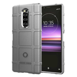 適用於索尼 Xperia 1 防震啞光橡膠手機殼的遮蔽手機殼適用於索尼 Xperia XZ4 Armor 重型矽膠保護殼