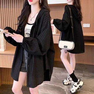 L-4XL 大尺碼外套 大碼300斤胖mm連帽薄外套春秋新款韓版寬松百搭休閑外穿開衫上衣