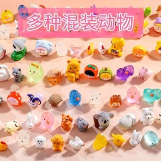迷你模擬動物模型裝飾玩具小兔子小貓小狗DIY兒童創意卡通擺件QQWWA