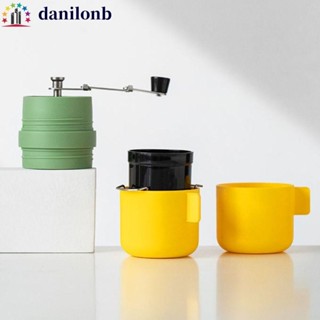 DANILO手動咖啡研磨機,便攜的過濾釀造整合咖啡研磨機,帶杯快速研磨手搖咖啡豆研磨機濃縮咖啡