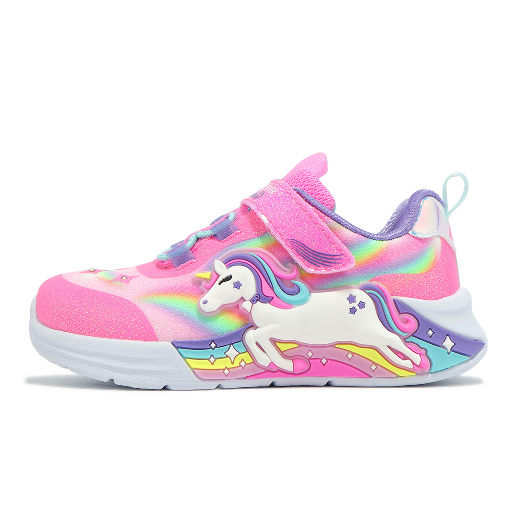 Skechers 燈鞋 S Lights-Unicorn Chaser 小童 發光 閃燈 ACS 302298NPKMT