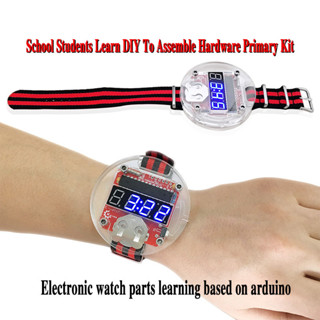 基於 Arduino 的單晶片 LED 套件時鐘 DIY 大時間電子手錶零件學習硬體組裝