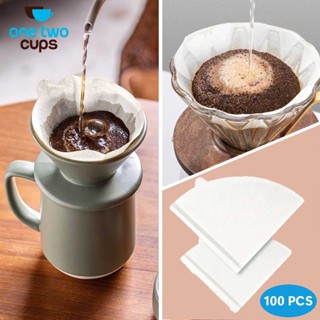 一個兩個杯子咖啡濾紙濾紙V60 1-2杯100 PCS V40
