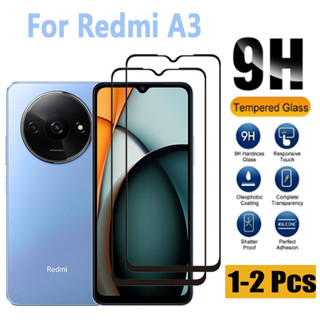 XIAOMI Redmi A3 全覆蓋 1-2 PCS 鋼化玻璃螢幕保護膜適用於小米 Redmi Note 14 13