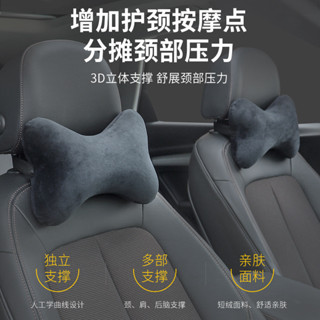 ✨【脊椎分壓】3D人體工學汽車頭枕 記憶棉分區支撐 汽車頭枕 護頸枕 記憶棉頭枕