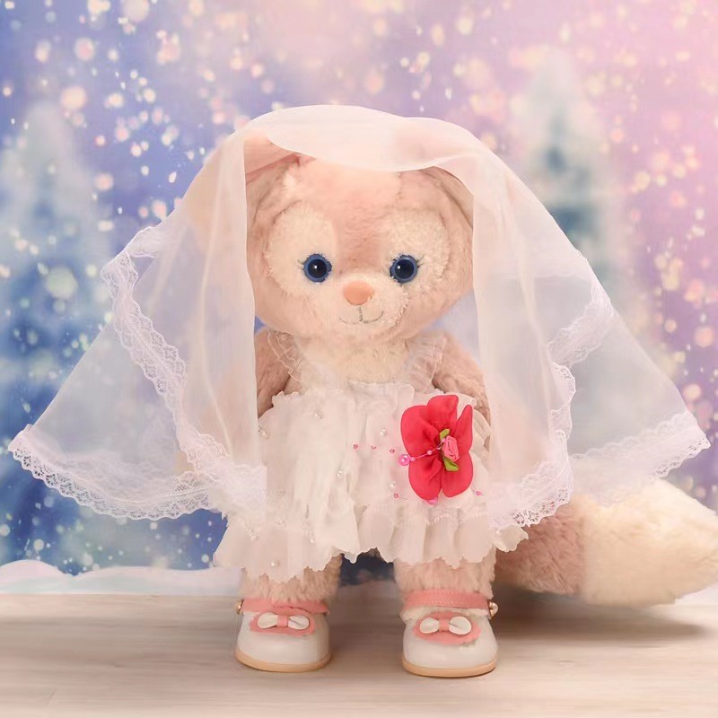 現貨速發s號玲娜貝兒衣服13寸琳娜貝爾著替婚紗裙頭紗套裝蛋糕裙公主裙