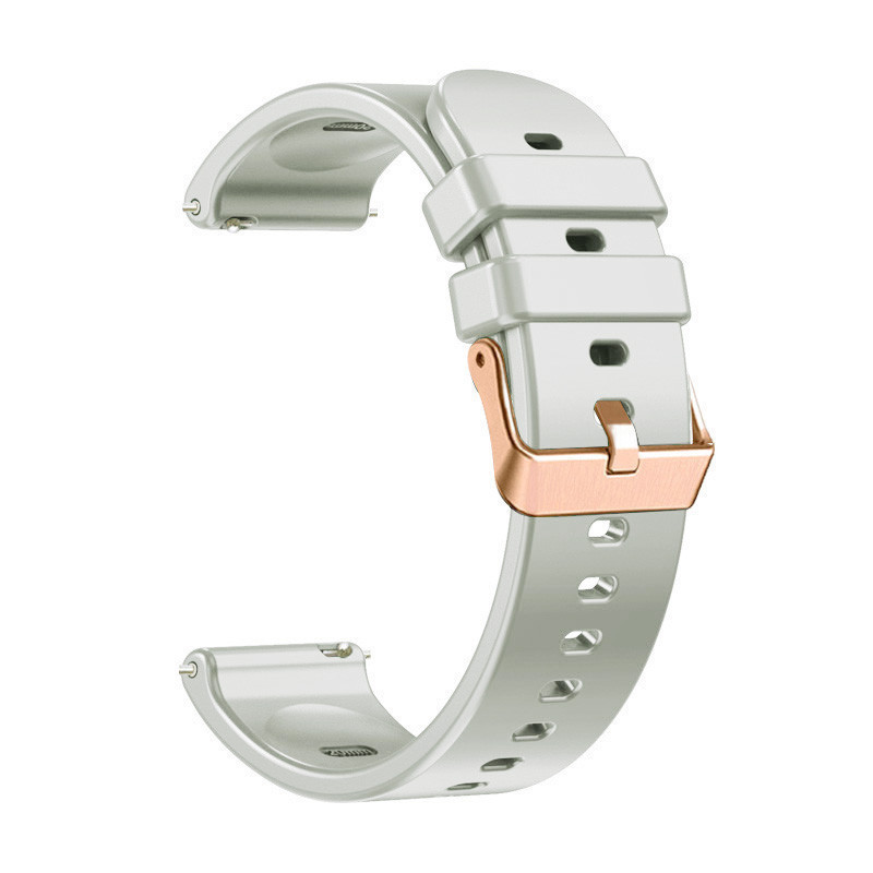 Garmin 20mm 玫瑰金扣  矽膠錶帶 適用Venu 2 Plus 165 Sq Sq2 Vivoactive 5