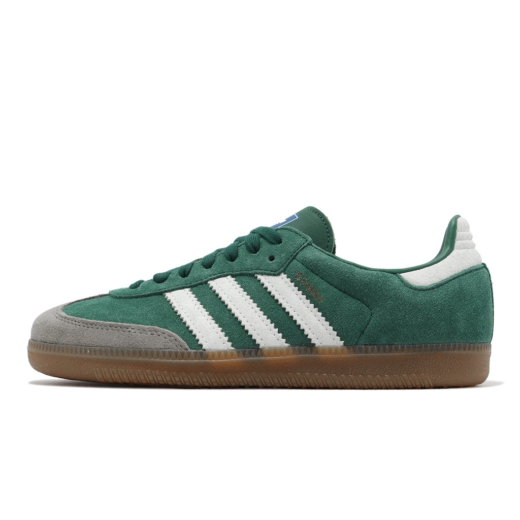 adidas 休閒鞋 Samba OG 男鞋 女鞋 綠 焦糖底 麂皮 德訓鞋 愛迪達 三葉草 [ACS] ID2054