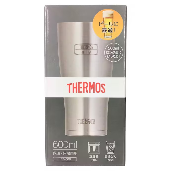 Thermos 真空保溫杯 600ml 不銹鋼 JDE-600 - 日本