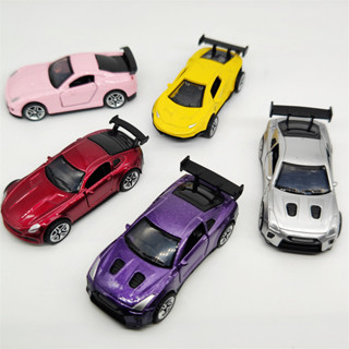 「玩具精選」玩具車1:64散裝合金車模型回力三開門賽車小汽車跑車玩具男孩禮物