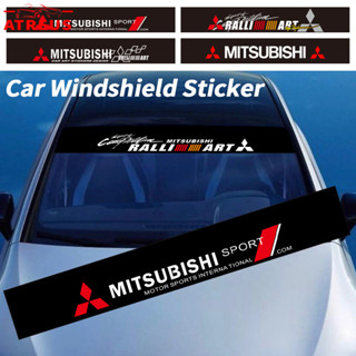 MITSUBISHI 三菱汽車擋風玻璃貼紙前後汽車擋風玻璃貼紙汽車前窗防水貼花貼紙適用於三菱 Xpander Cross