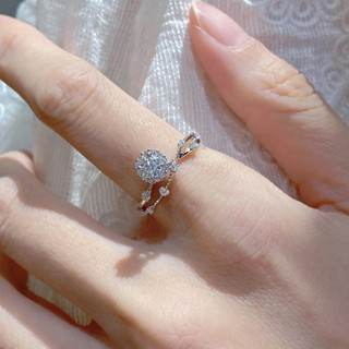 燦若星辰鑽戒30分莫桑石女純銀18K金小眾設計求婚結婚僊女假戒指
