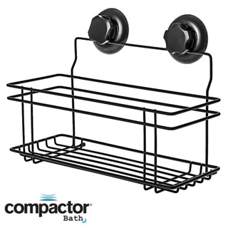 (組合) COMPACTOR 吸盤霧黑置物架2入