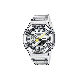 G Chock GA2100 男士運動手錶雙時間顯示世界時間 LED 自動燈運動手錶 GA-2100MNG-7A