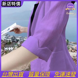 2021年新款夏季小西裝外套女短款韓版修身顯瘦百搭薄款七分袖西服XZWT~