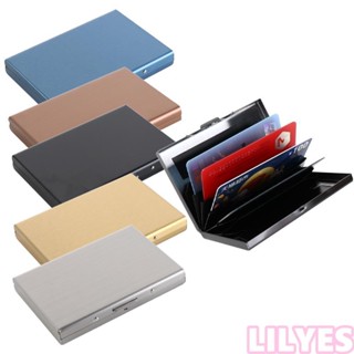 LILYES名片夾防磁防水信用卡卡片包信用卡盒護照6張卡片銀行卡盒