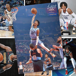 莫蘭特nba球星海報照片週邊衕款貼紙定製禮物禮包男朋友生日畢業 VIPL