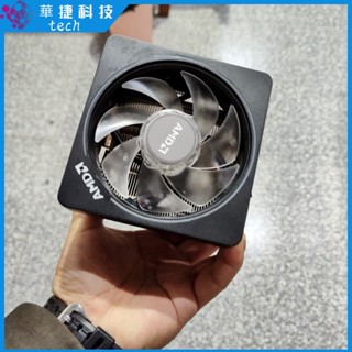 [現貨保固] 拆機 散熱#AMD 銳龍 原裝CPU散熱器AM4通用 3700X 銅管 幽靈稜鏡RGB風扇AM3+