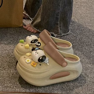25-04新品發佈 促銷 直髮 洞洞鞋女款夏季增高防滑外穿沙灘防滑防臭學生情侶涼拖鞋包頭涼鞋