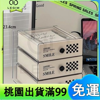 百貨商店桌面抽屜式收納盒 收納棋盤梳妝檯亞克力置物架 辦公桌宿舍透明雜物 亞克力盒