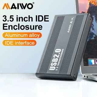 MAIWO 3.5" IDE 轉 USB 2.0 外接硬碟驅動器磁碟外殼,適用於 PC 筆記本電腦臺式機的 3.5" S