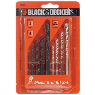 BLACK+DECKER 九支組鑽頭組 A8106