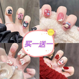 兒童 美甲貼 Children's nail stickers兒童穿戴美甲貼片學生三麗鷗指甲女童庫洛米可拆卸甲片美樂蒂成
