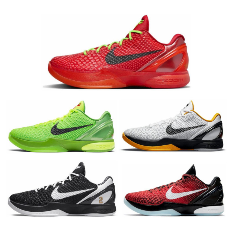 科比籃球鞋實戰純原反轉青蜂季後賽Kobe6氣墊碳闆耐磨運動鞋男女