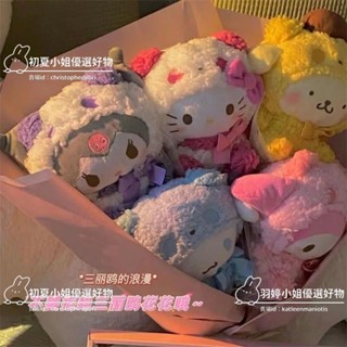 🔥臺灣出貨🔥【568次迴購】小紅書衕款三麗鷗一番賞美樂蒂一番賞玉桂狗庫洛米一番賞布丁狗熊貓變裝毛絨玩偶12cm禮