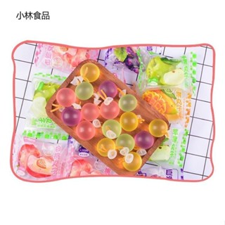 爆皮果凍氣球果凍丸子網紅零食巨峰葡萄多種口味水果果凍白桃