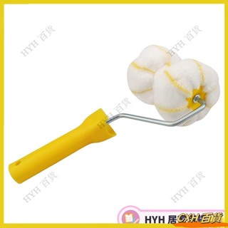 CXH【免運】滾筒式有刷漆 多功能彩鋼瓦圓管滾筒刷 刷油漆工具管道刷 波浪板專用 雙輪滾筒