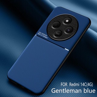 XIAOMI 適用於小米 Poco C75 PocoC75 C 75 手機殼軟矽膠邊硬後蓋商務風格保護手機殼