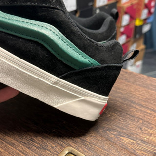 範斯 Vans Knu-Skool 翡翠綠黑色低幫休閒運動鞋 LHJI